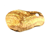 Lade das Bild in den Galerie-Viewer, Olivenholz Frühstücksbrett rustikal Ei DOM