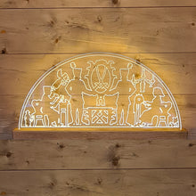 Lade das Bild in den Galerie-Viewer, Schwibbogen aus Acrylglas XL - Klassisch Waldhaus DerHolzShop