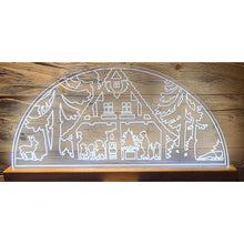 Lade das Bild in den Galerie-Viewer, Schwibbogen aus Acrylglas XL - Klassisch Waldhaus DerHolzShop