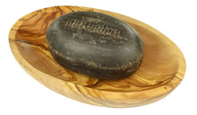 Lade das Bild in den Galerie-Viewer, Olivenholz Seifenschale mit Rille DOM