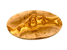 Lade das Bild in den Galerie-Viewer, Olivenholz Frühstücksbrett Oval DOM