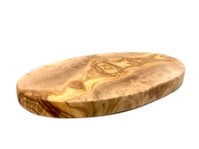 Lade das Bild in den Galerie-Viewer, Olivenholz Frühstücksbrett Oval DOM