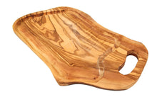 Lade das Bild in den Galerie-Viewer, Olivenholz Steakbrett mit Grifflasche DOM