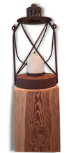Lade das Bild in den Galerie-Viewer, Altholz Kerzenständer Laterne DerHolzshop