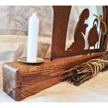Lade das Bild in den Galerie-Viewer, Kerzenhalter Krippe DerHolzshop