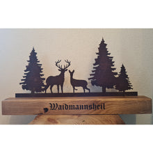 Lade das Bild in den Galerie-Viewer, Wald Silhouette "Waidmannsheil" DerHolzshop