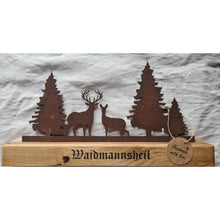 Lade das Bild in den Galerie-Viewer, Wald Silhouette "Waidmannsheil" DerHolzshop