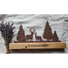 Lade das Bild in den Galerie-Viewer, Wald Silhouette "Waidmannsheil" DerHolzshop