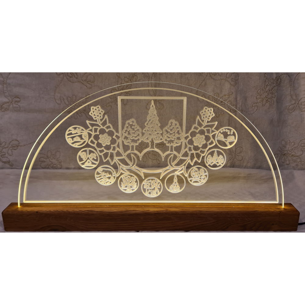 Schwibbogen aus Acrylglas - Edition Forchheim - WarmWeiß DerHolzShop