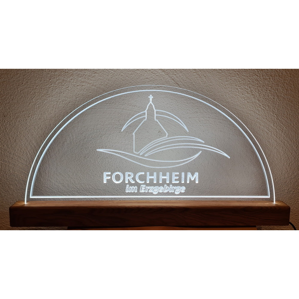 Schwibbogen aus Acrylglas - Edition Forchheim - NeutralWeiß DerHolzShop