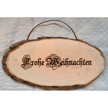 Lade das Bild in den Galerie-Viewer, Baumscheibe / Rindenbrett mit Gravur DerHolzshop
