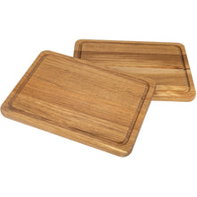 Lade das Bild in den Galerie-Viewer, Schneidebrett aus Eichenholz - 35 cm mit Saftrille HOF
