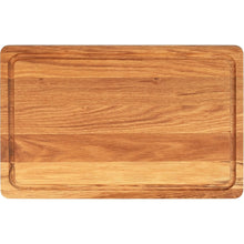 Lade das Bild in den Galerie-Viewer, Schneidebrett aus Eichenholz - 40 cm mit Saftrille HOF
