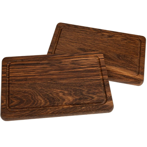 Schneidebrett Moor Eiche - 30 cm mit Saftrille HOF