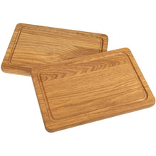 Lade das Bild in den Galerie-Viewer, Schneidebrett Moor Eiche - 30 cm mit Saftrille HOF
