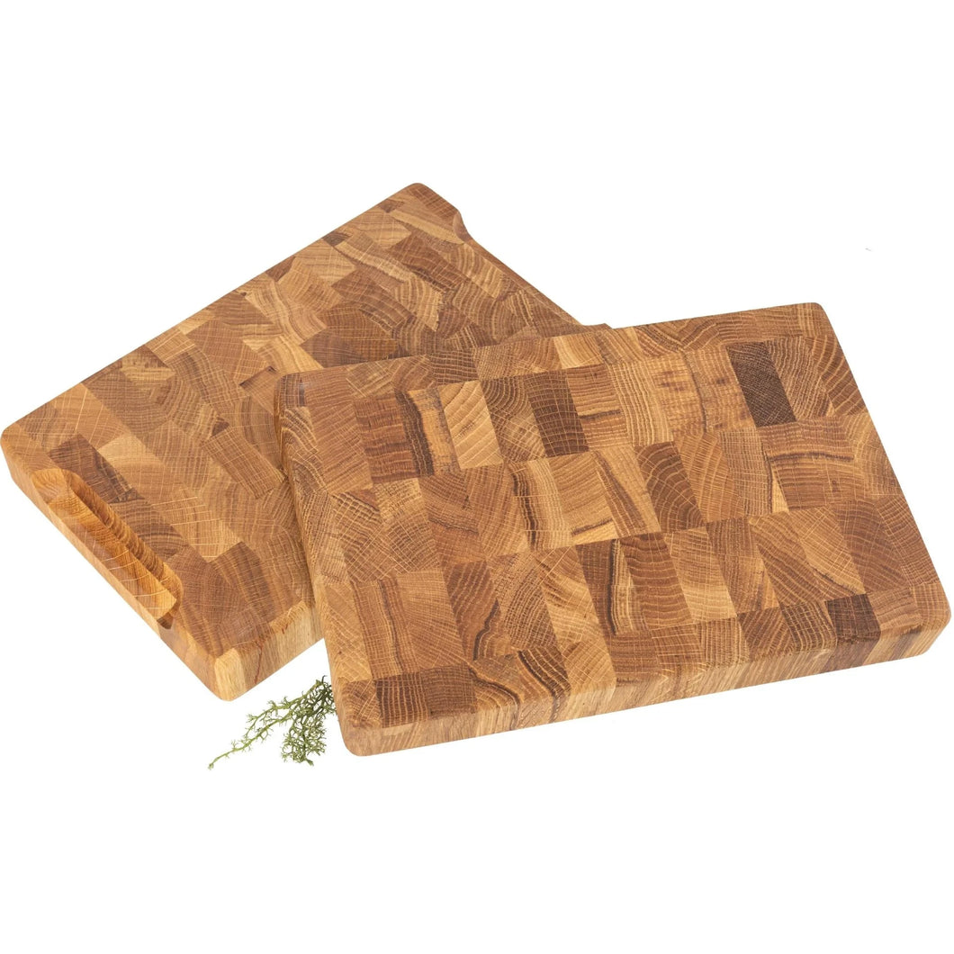 Hackblock aus Eichenholz - 35 cm Stirnholzbrett HOF