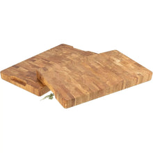Lade das Bild in den Galerie-Viewer, Hackblock aus Eichenholz - 54 cm Stirnholzbrett mit Saftrille HOF

