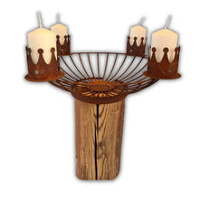 Lade das Bild in den Galerie-Viewer, Altholz Adventskranz DerHolzshop
