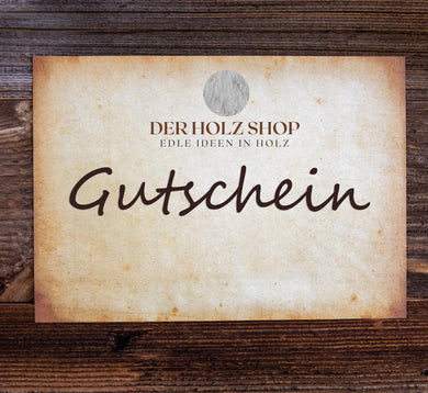 DerHolzshop - Geschenkgutschein DerHolzshop