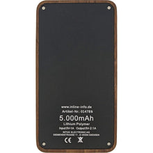Lade das Bild in den Galerie-Viewer, USB Powerbank Walnuss - InLine® woodplate InL
