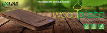 Lade das Bild in den Galerie-Viewer, USB Powerbank Walnuss - InLine® woodplate InL
